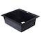 Alfi Brand Black 24" Drop-In Sgl Bowl Granite Composite Kitchen Sink AB2420DI-BLA - alternate 6
